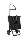 Rolser ostoskärry Mini Bag Plus MF 2L musta 2 renkaalla