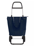 Rolser ostoskärry Mini Bag Plus MF 2L siniharmaa 2 renkaalla