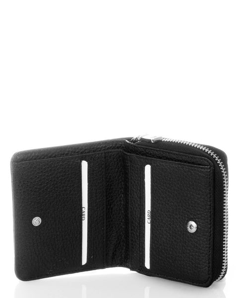 Utua Siro musta nahkainen lompakko useita korttitaskuja