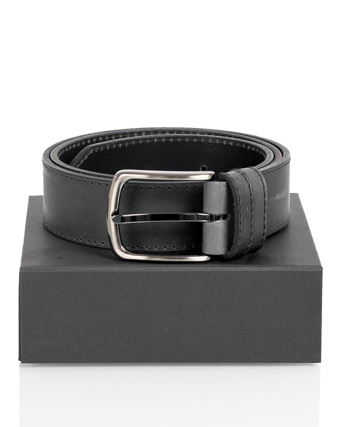 Utua nahkavyö 4cm musta - Image 4
