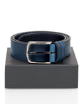 Utua nahkavyö 4cm sininen - Image 4